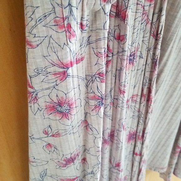 Ribbed Floral Duster Cardigan - Picture 4 of 5